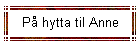 P� hytta til Anne